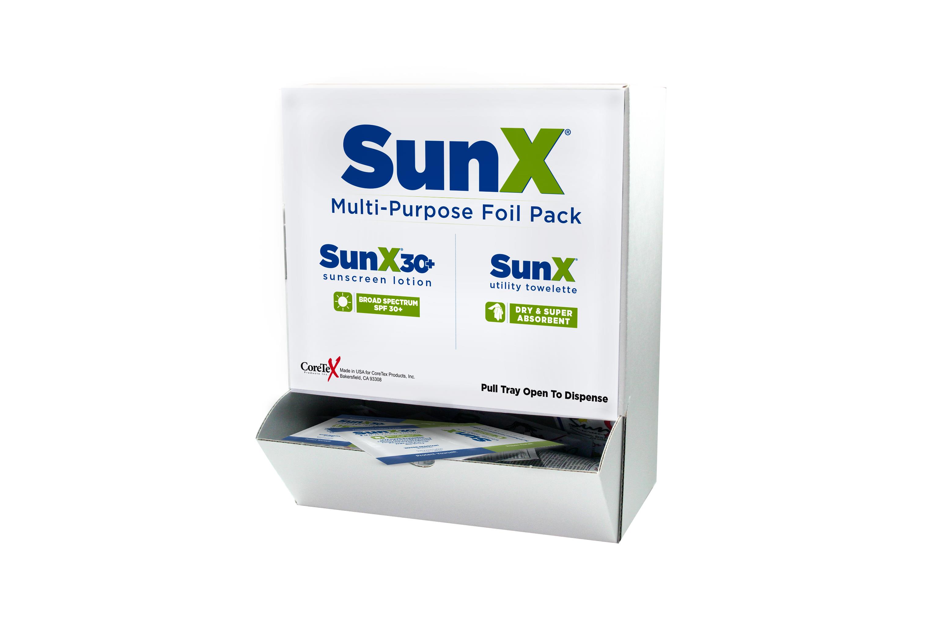 SUNX SPF 30+ TOWELETTE FOIL PACK 50/BX - Flammable Storage Cabinets